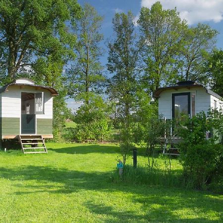B&B Pipowagen "Het Wellnesst" Op Wellness Camping En B&B Stoltenborg Meddo Eksteriør billede