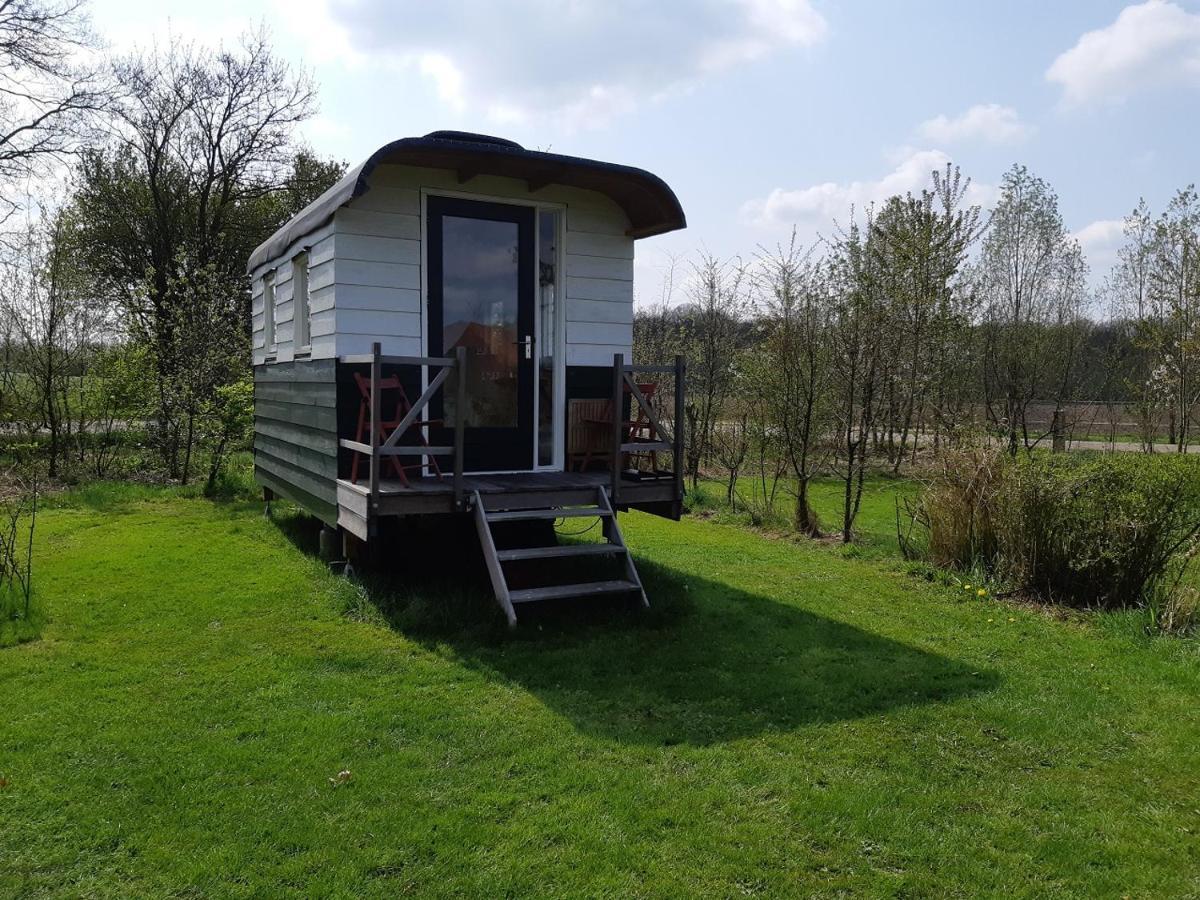 B&B Pipowagen "Het Wellnesst" Op Wellness Camping En B&B Stoltenborg Meddo Eksteriør billede