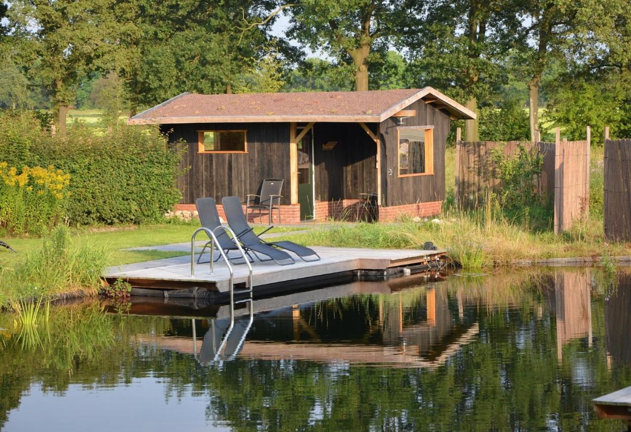 B&B Pipowagen "Het Wellnesst" Op Wellness Camping En B&B Stoltenborg Meddo Eksteriør billede